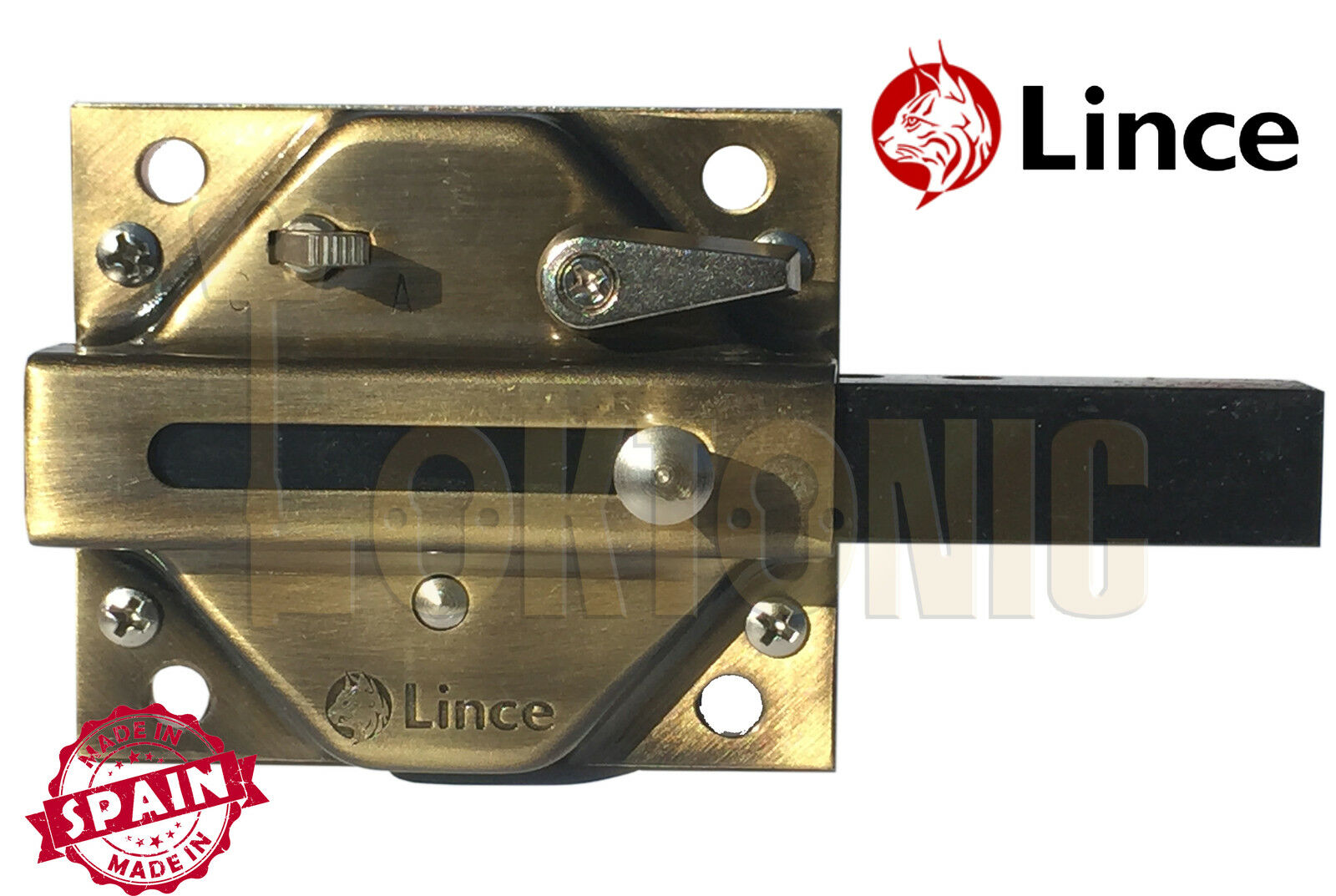 Lince Lock 2930BI High Security Heavy Duty Rim Gate Shed Garage Sliding Bolt - Image 5