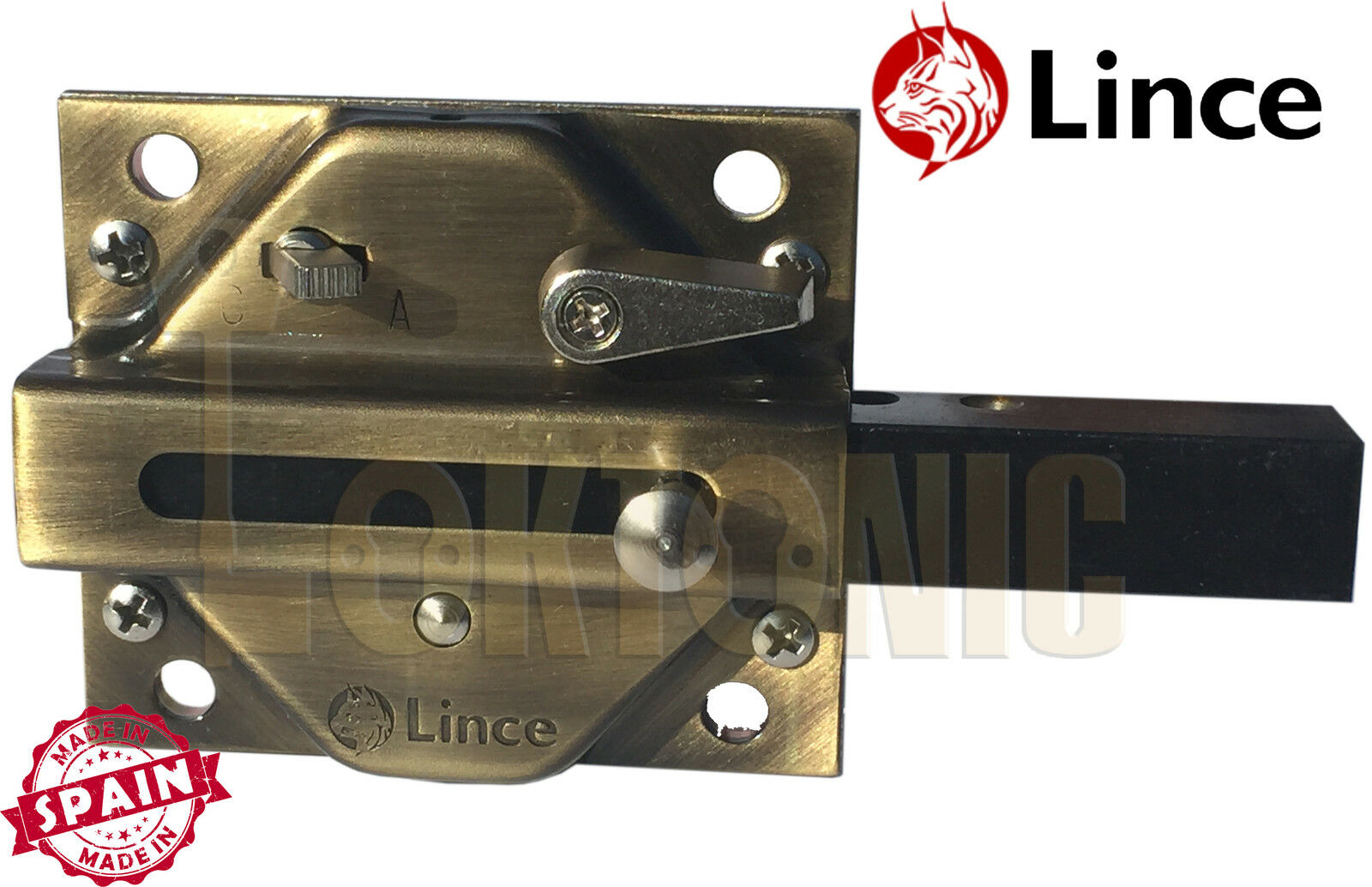 Lince Lock 2930BI High Security Heavy Duty Rim Gate Shed Garage Sliding Bolt - Image 6