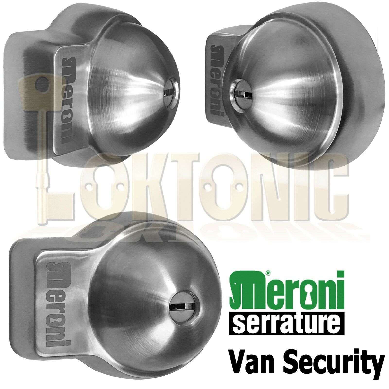 Meroni UFO+ Heavy Duty Stainless Steel Slam Shut Van Lock Back + Sliding Doors - Image 3