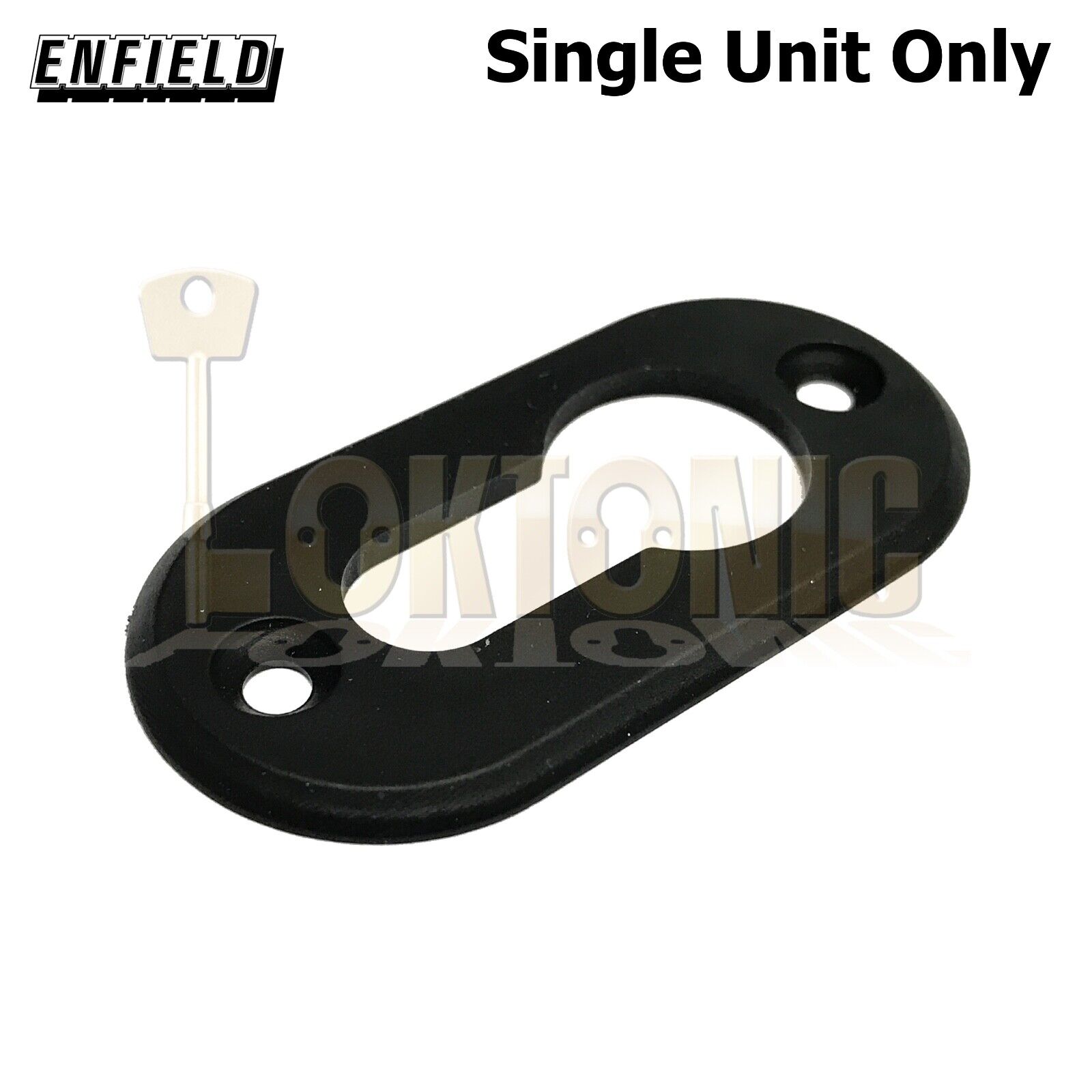 Original Enfield Black Van Doors Plastic Euro Cylinder Escutcheon Keyhole Plate - Image 8